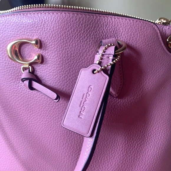 COACH Remi Satchel Pebbled Leather - - Picture 8 of 14